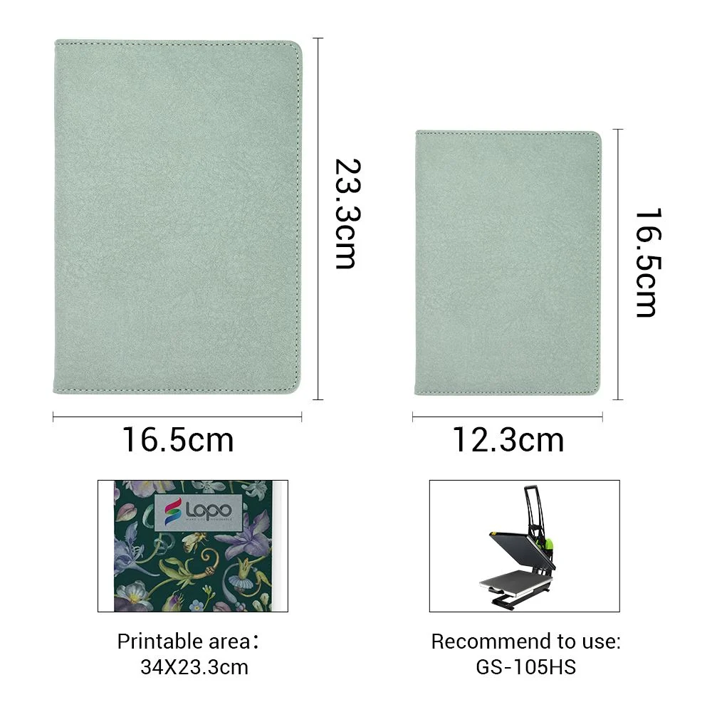 Poly PU Notebook A5 - Green - Image 3