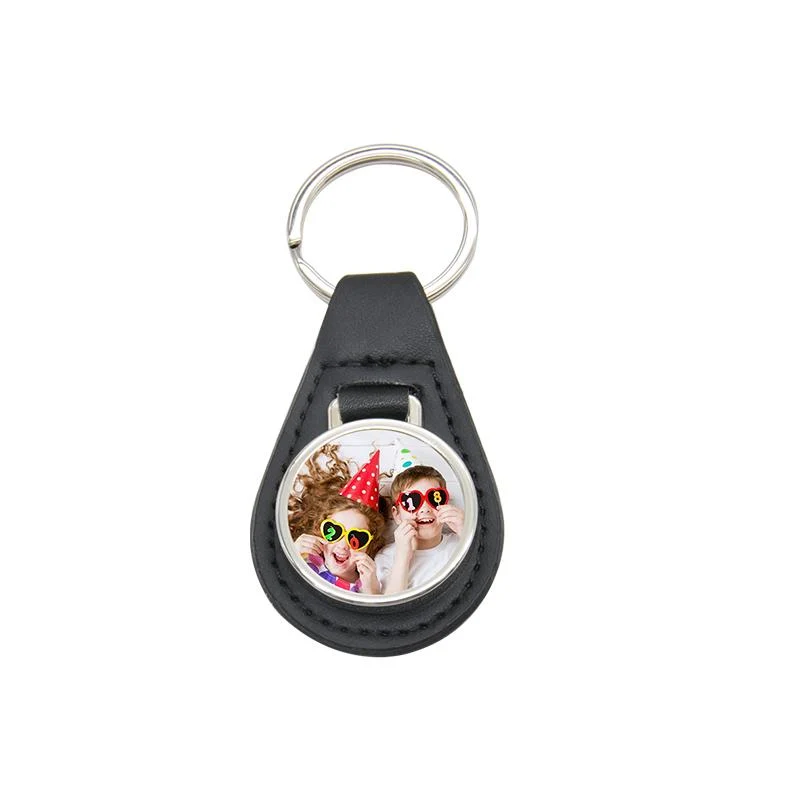 PU Round Metal Keyring - Image 4