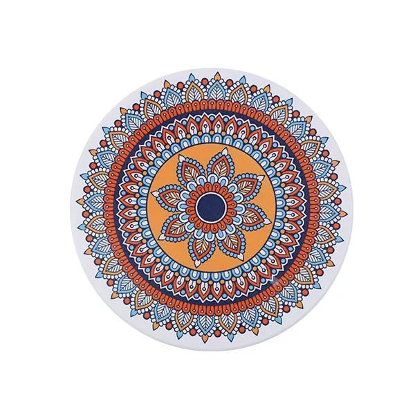 Round Sandstone Coaster - W/Cork- 4.25 inch - Image 2