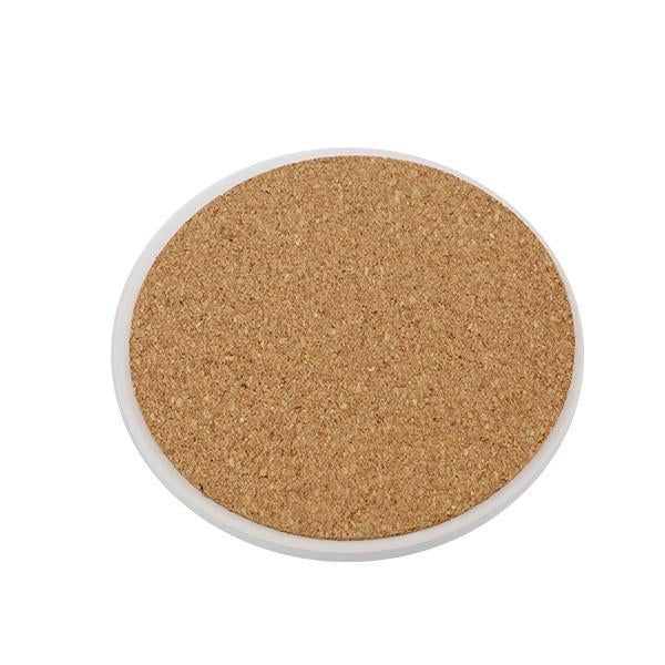Round Sandstone Coaster - W/Cork- 4.25 inch - Image 4