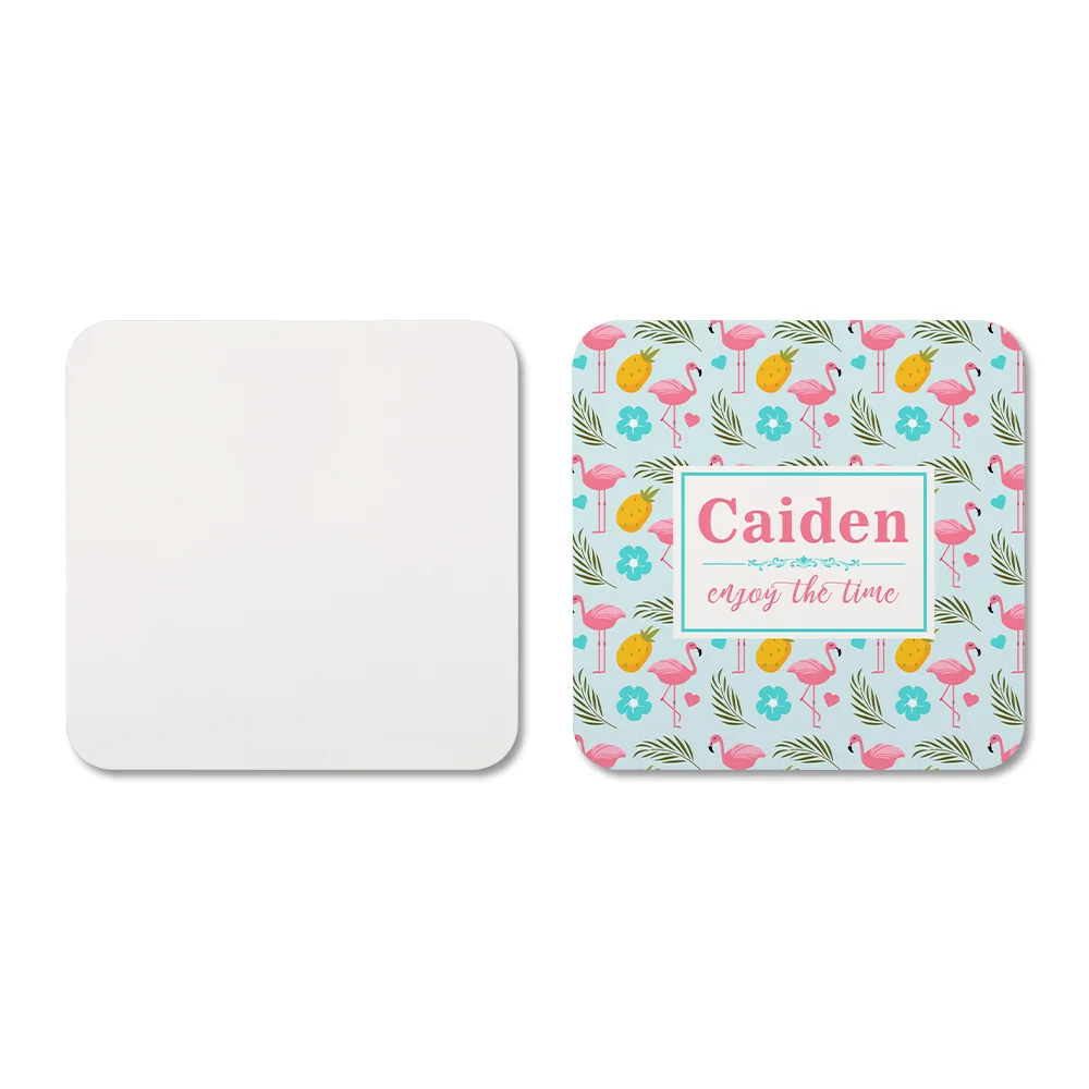Square MDF Cork Backed Coaster - Image 2