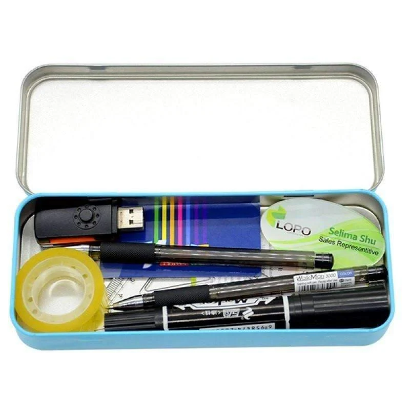 Blue Stationary metal tin - Image 4