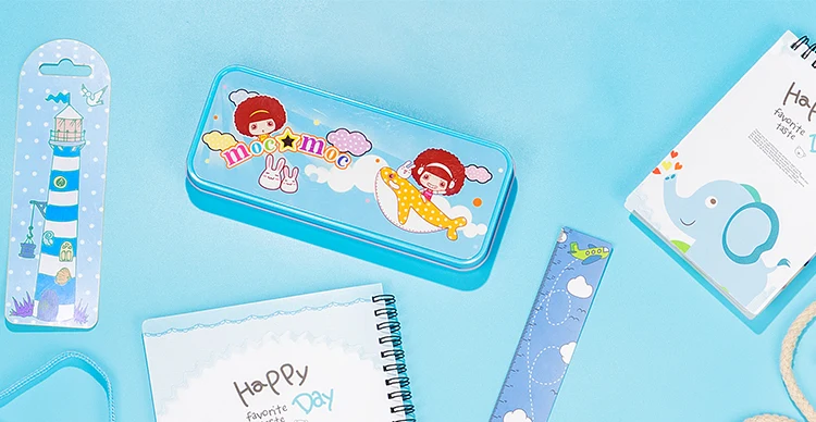 Blue Stationary metal tin - Image 9