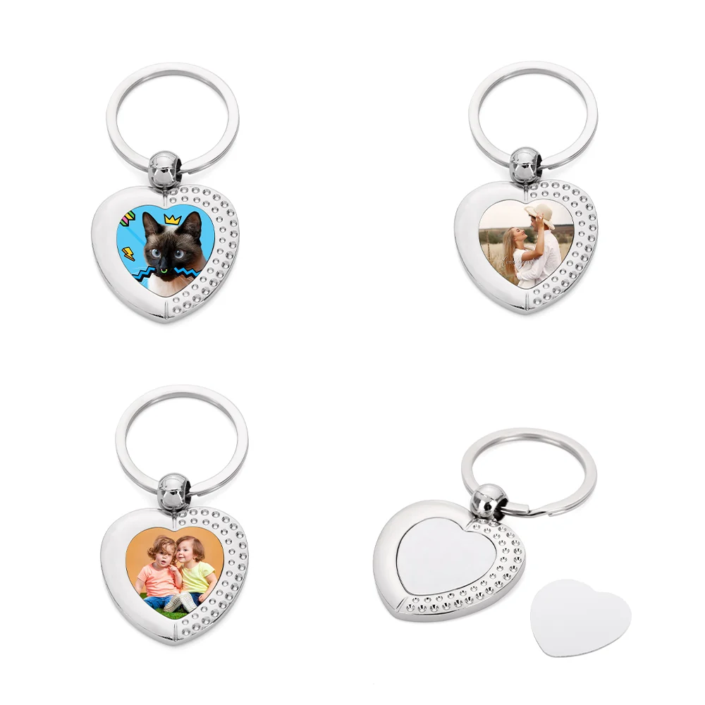 Love heart Metal Keyring - Image 3
