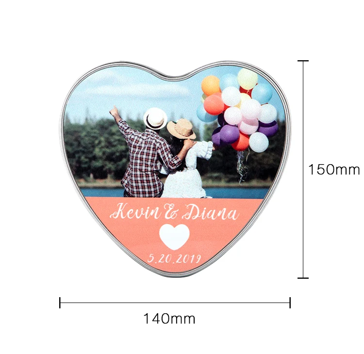 Love Heart Metal Tin - Silver - Image 3