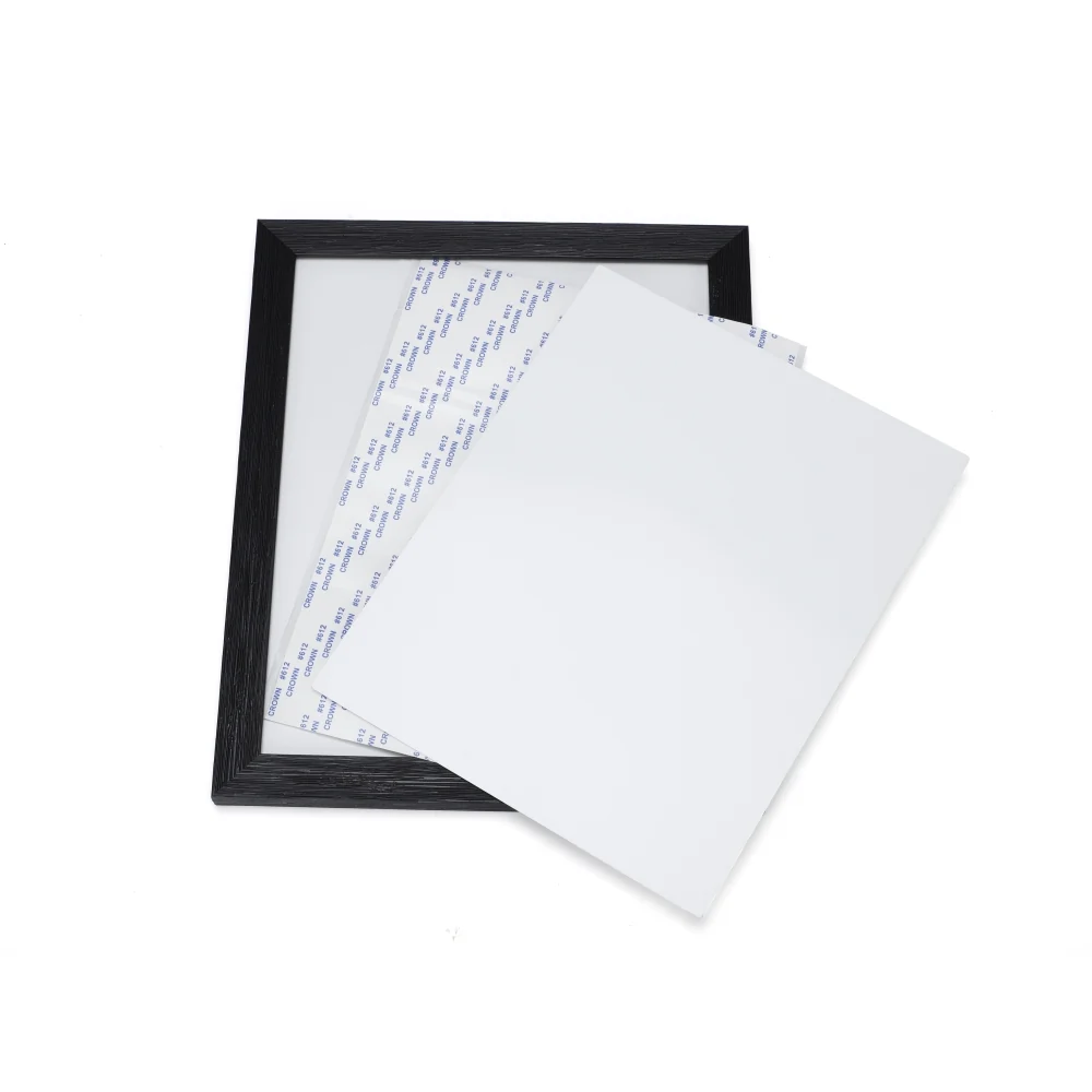 Sublimation Plastic Photo Panel With Aluminium Insert 8" - Black - Image 5