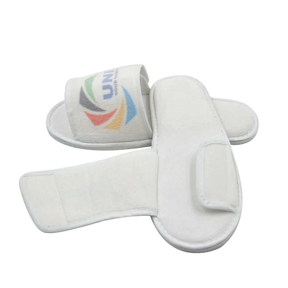 Velvet Slippers with velcro opening - Image 3
