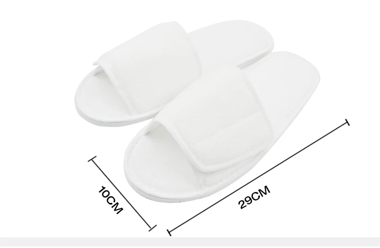 Velvet Slippers with velcro opening - Image 4