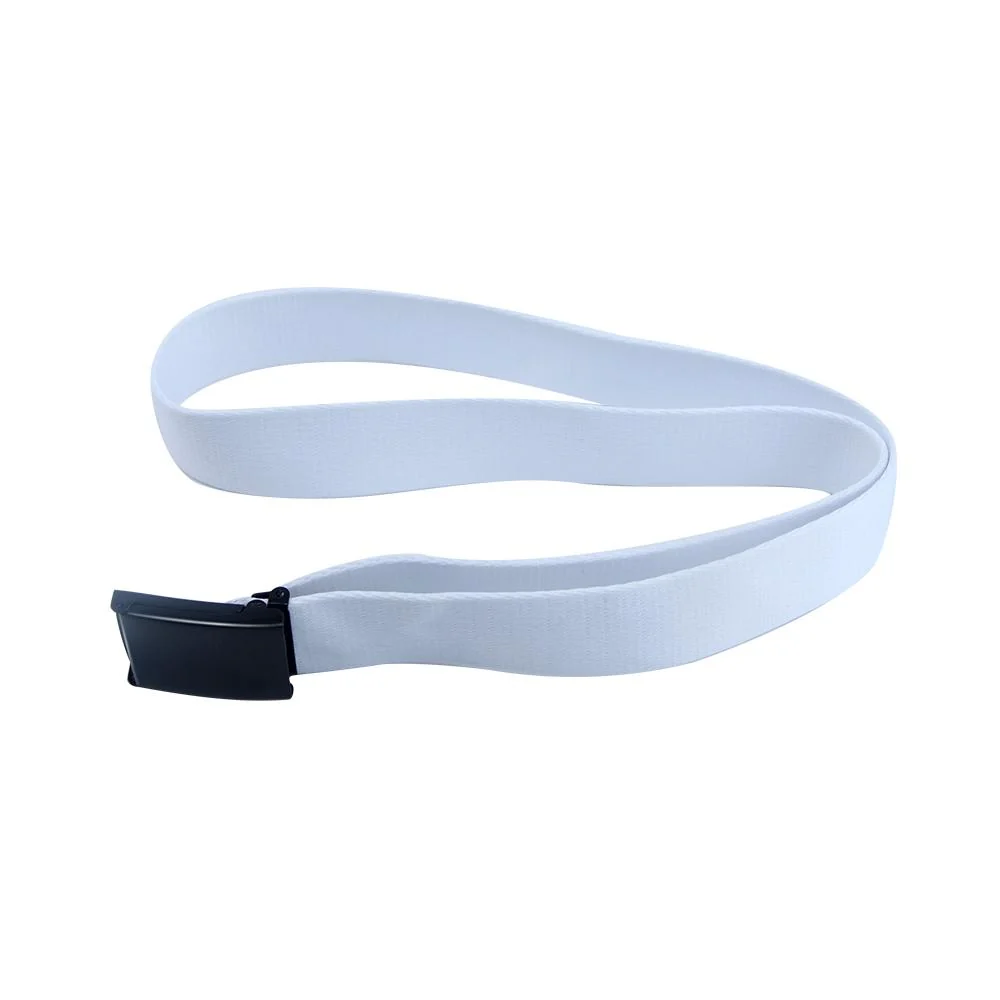 White belt - Black Buckle - 4 x 120 cm - Image 3