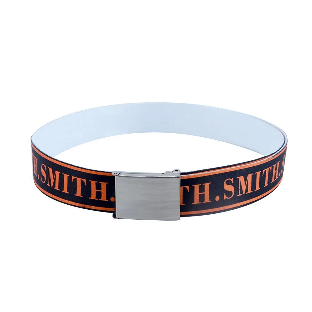 White belt - Silver Buckle - 4 x 120 cm - Image 5