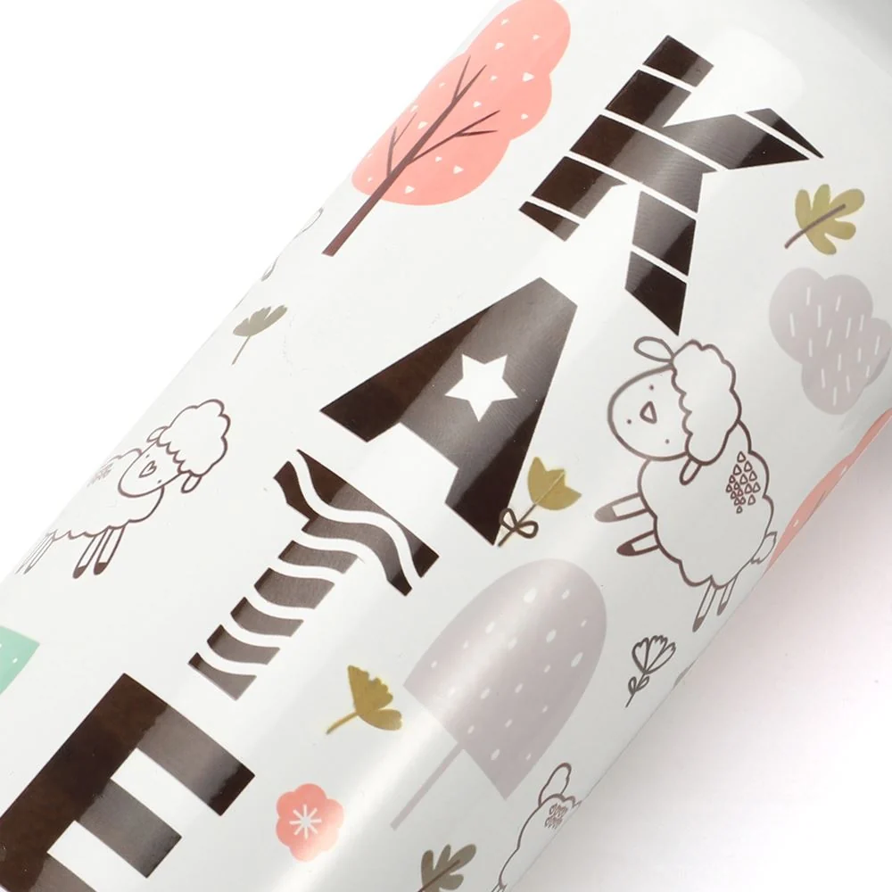 Aluminium Water Bottle 600ml White - Image 5