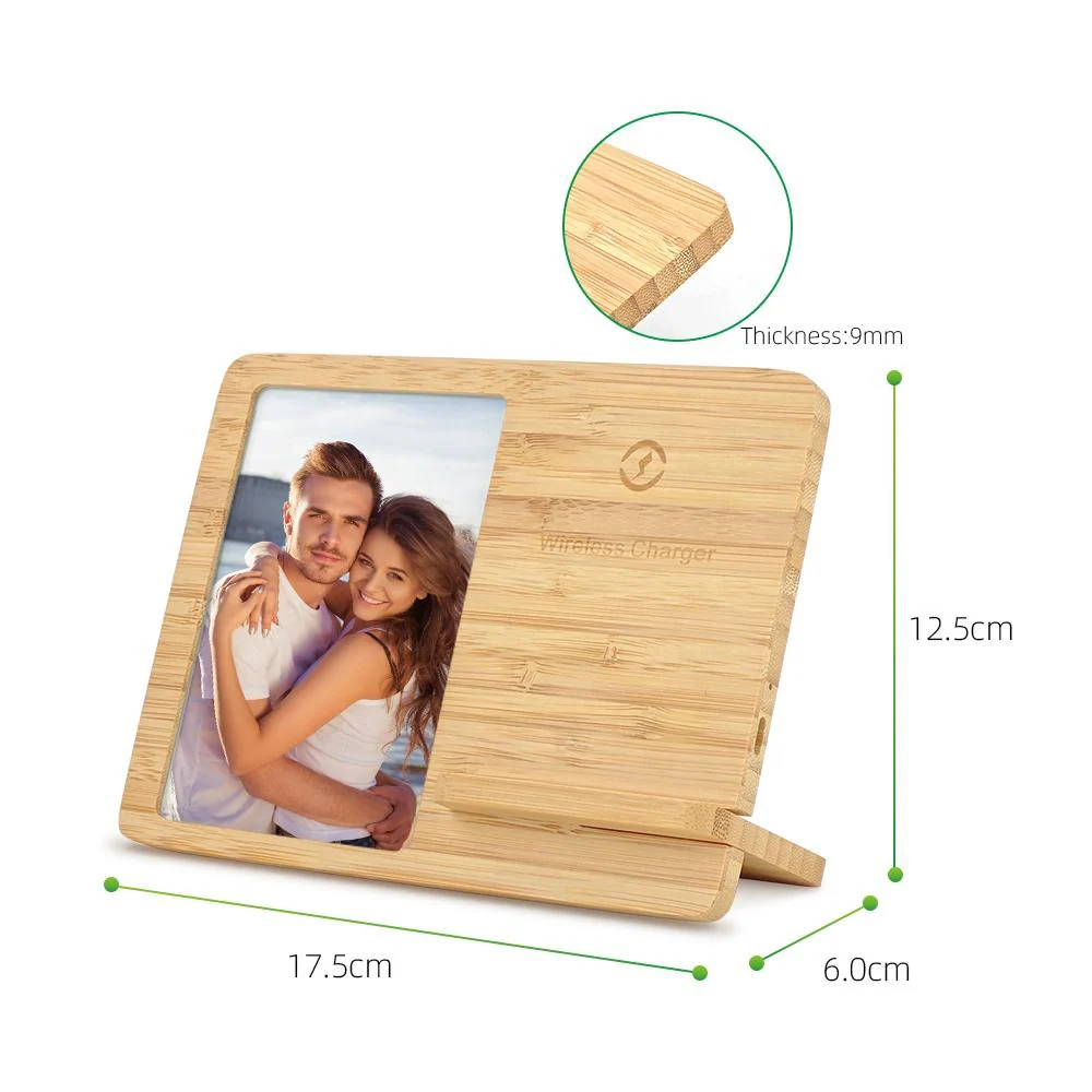 Wireless Charger Wood Photo Frame – 17.5 x 12.5 - Image 4