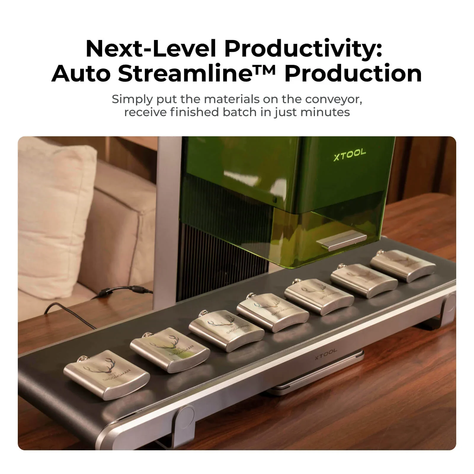 xTool F1 / F2 Ultra - Auto Streamline™ Conveyor - Image 5